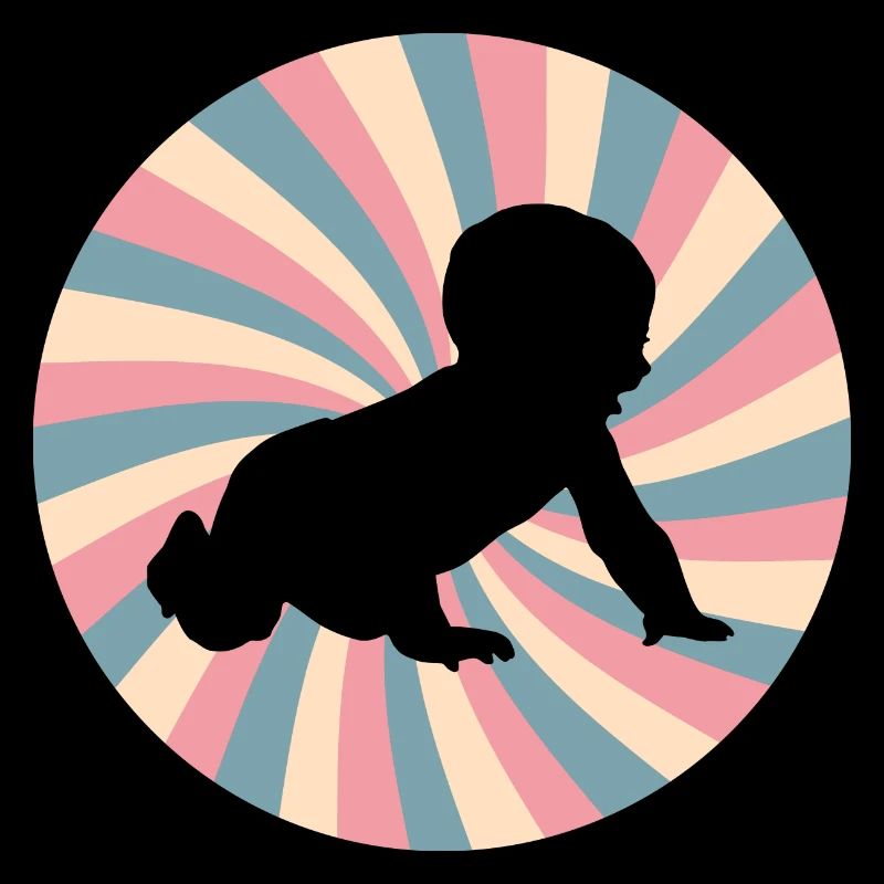 annonce de grossesse - Bebe drôle rétro