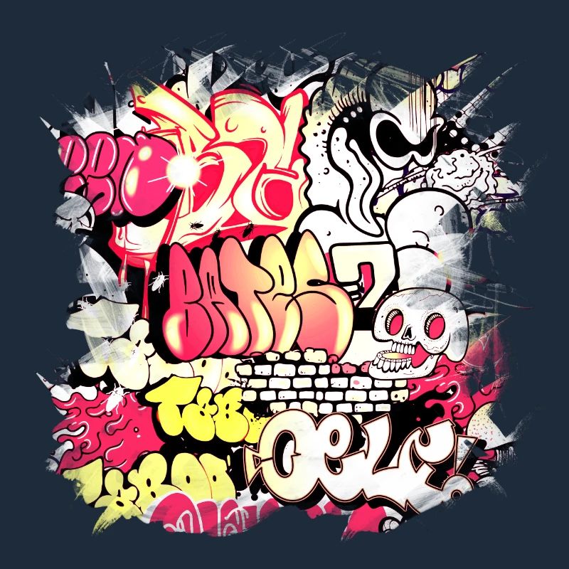 Graffiti-Stil Splash Hip Hop Farben Maler Farbe