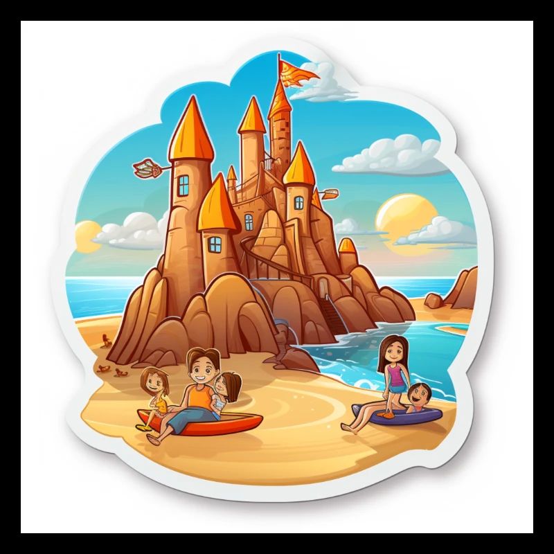Beach Day Bliss Building Sandcastles With Family