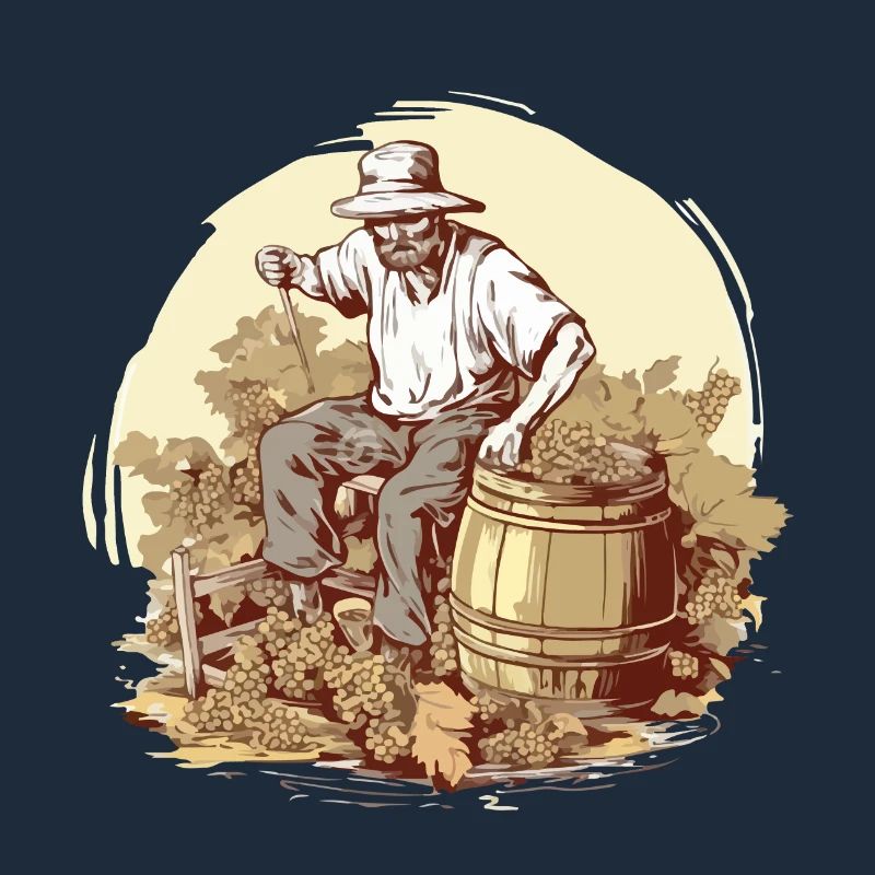 Les vendanges à l'ancienne n°2