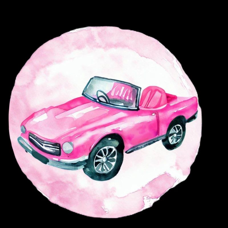 Mignonne mignonne dames jouet voiture rose