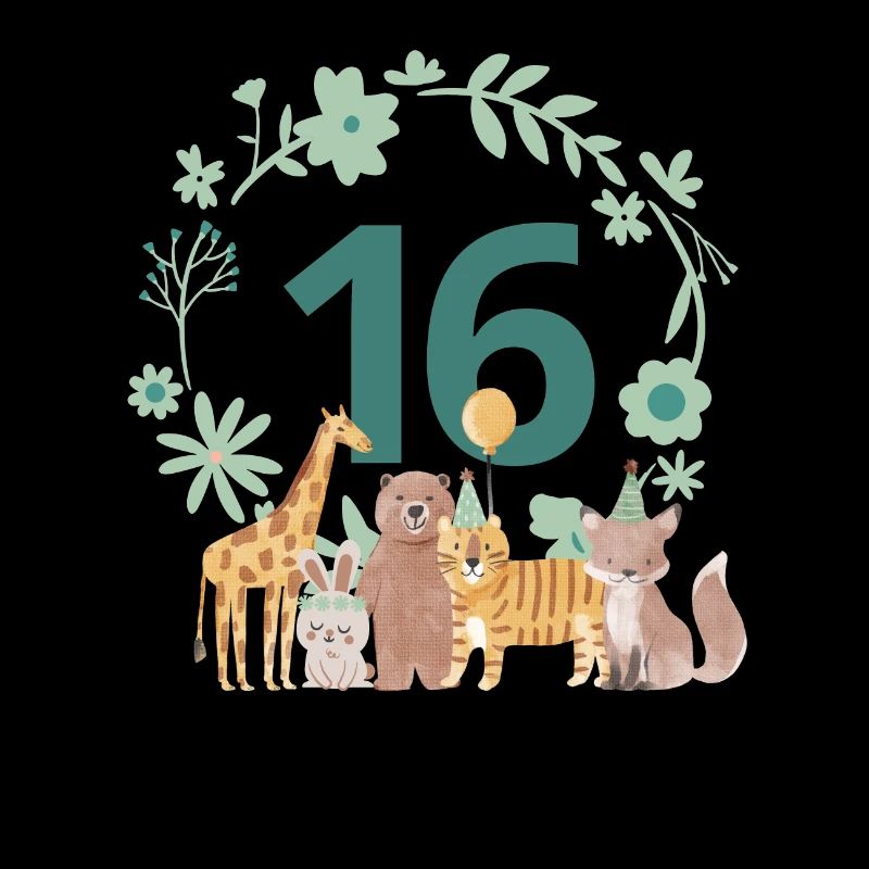 16e anniversaire - anniversaire animaux