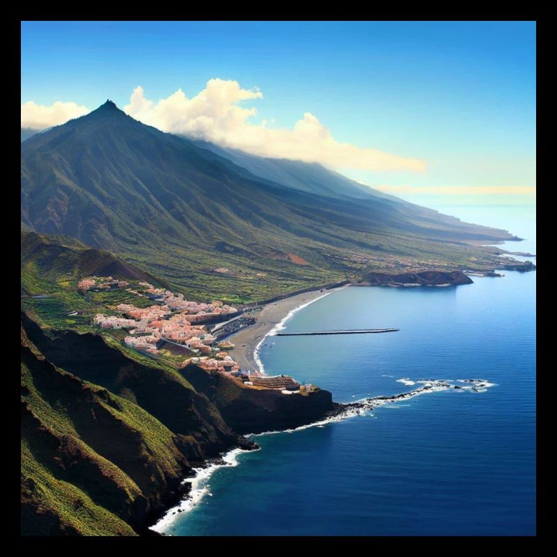 Volcan de l’île tropicale