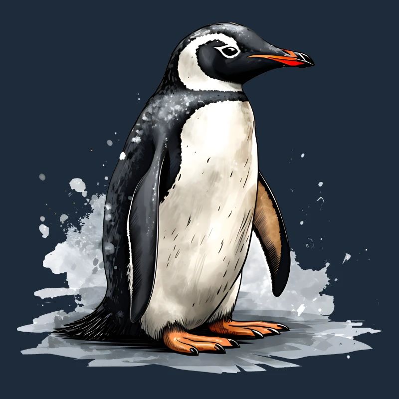 Pinguin auf Eisscholle