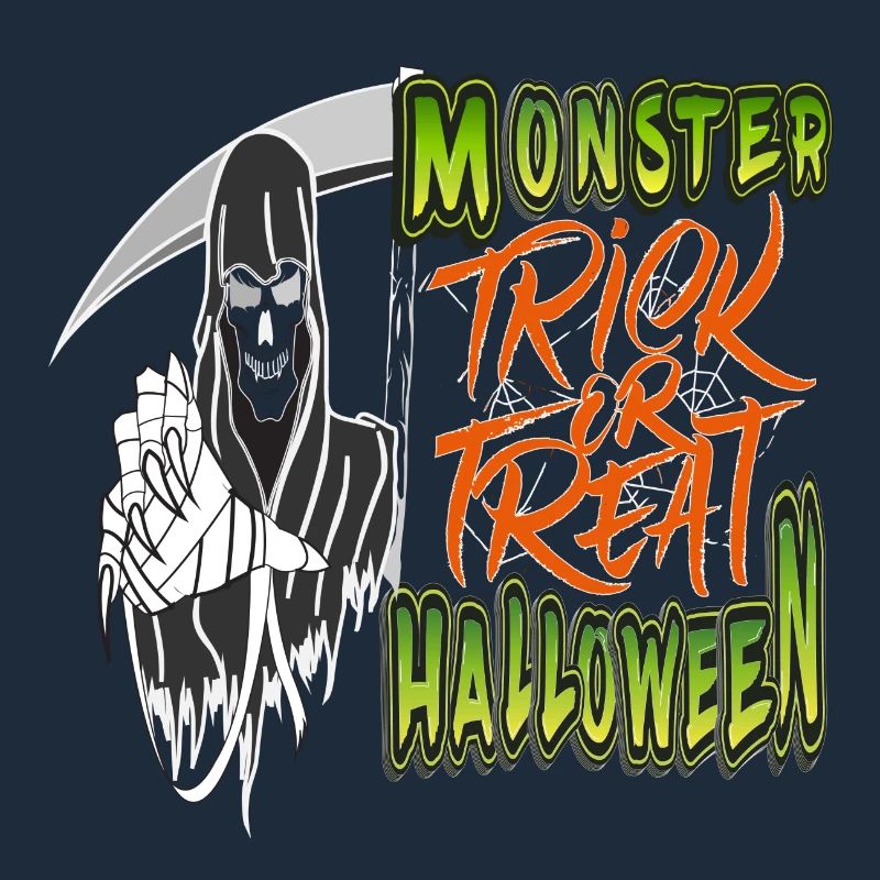 Monster Halloween Süßes oder Saures