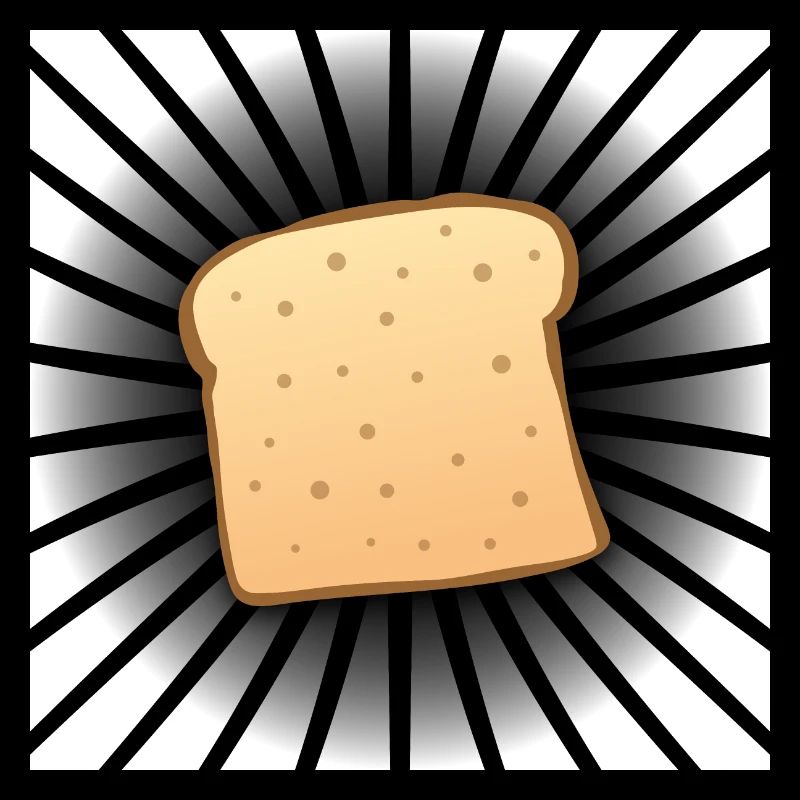 Drôle de beurre comique Toast Slice Cool Toast Bread