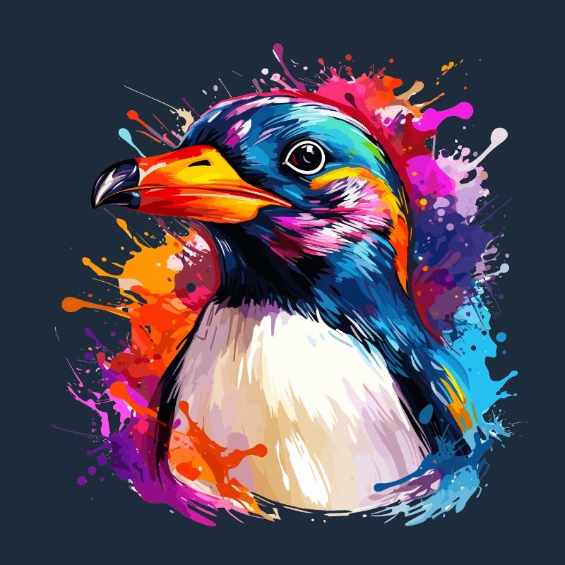 colorful penguin