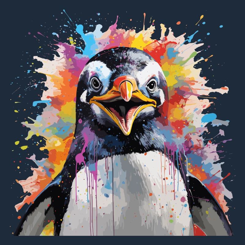 Le pingouin coloré