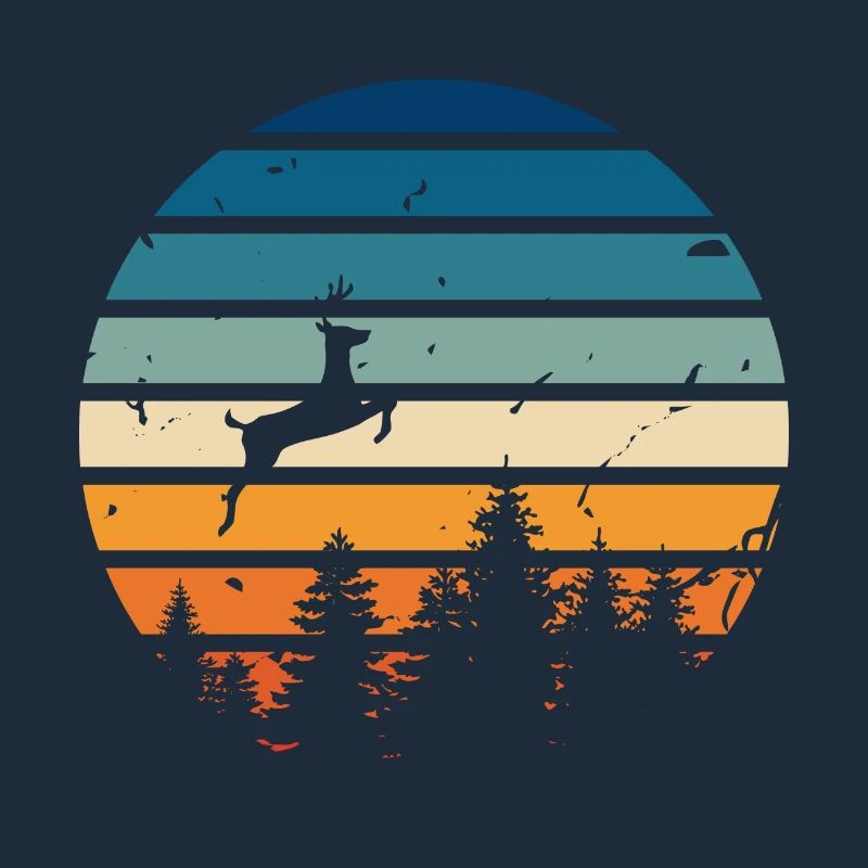 Retro deer