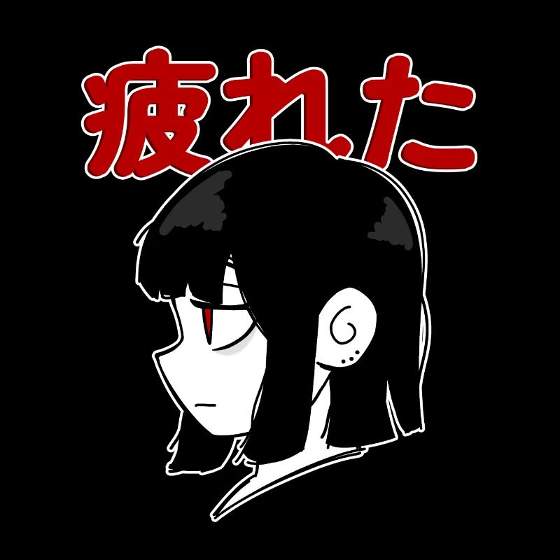 Fille d’anime fatiguée
