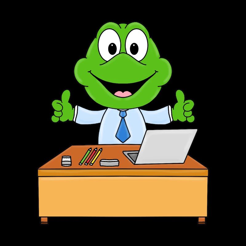FROSCH - ARBEIT - BÜRO - CHEF - MITARBEITER - TIER