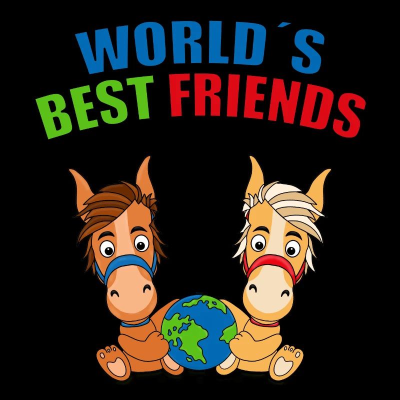 WORLD´S BEST FRIENDS - FREUNDE - PFERDE - PFERD