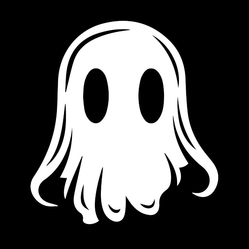 Spooky Cute Kawaii Ghost Design