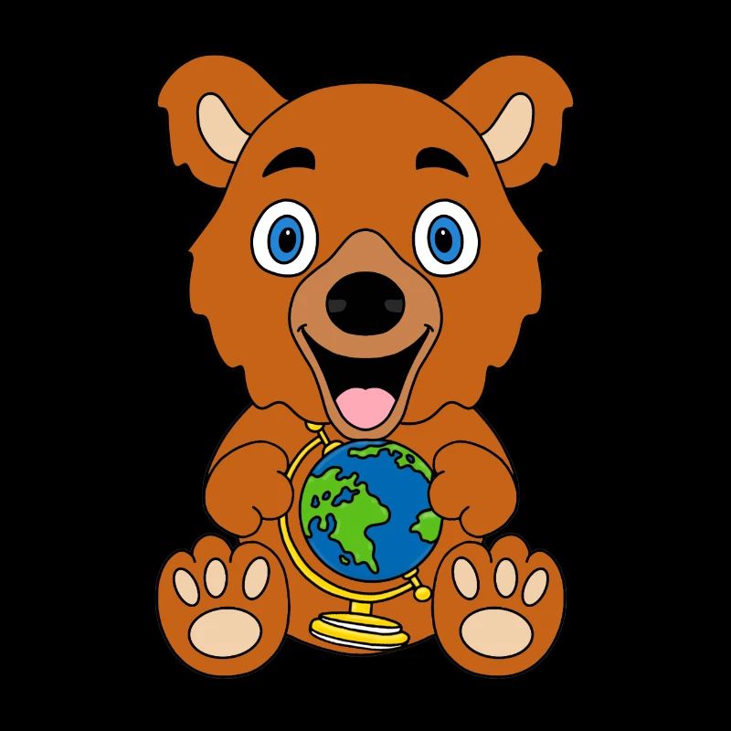 GLOBUS - ERDE - WELT - TEDDYBÄR - BÄR - TEDDY