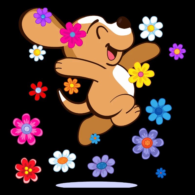 Happy Hippie Beagle