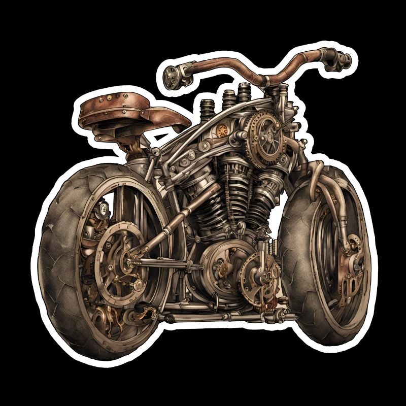 Moto / Cyclomoteur / Steampunk / Vélo / Machine