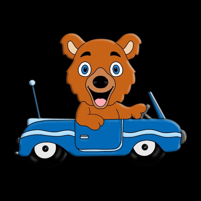 AUTO - BÄR - TEDDYBÄR - BÄR - KIND - TIER