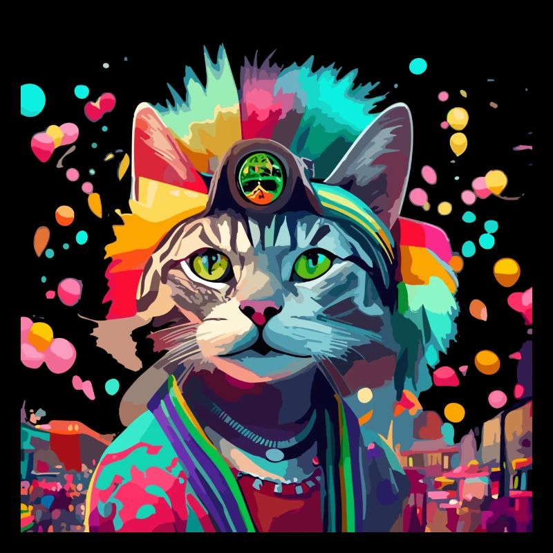 Festival Cat Geschenk