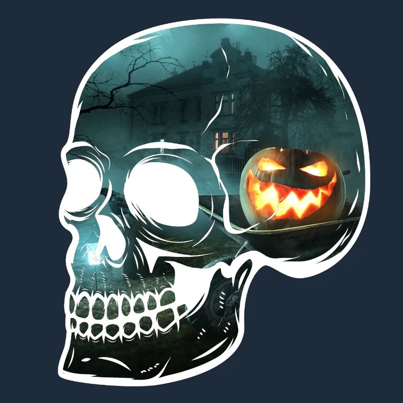 Skull terrifying vision