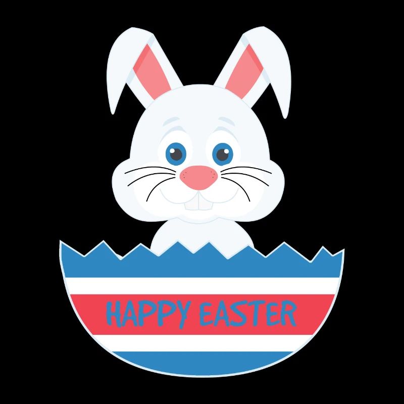 A cute easter egg bunny