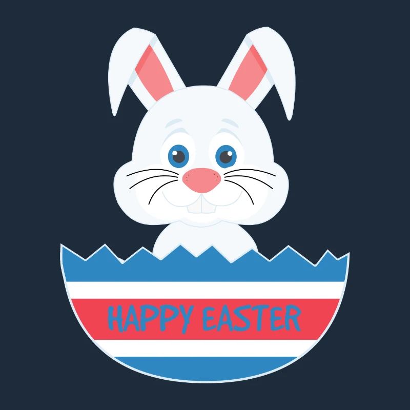 A cute easter egg bunny