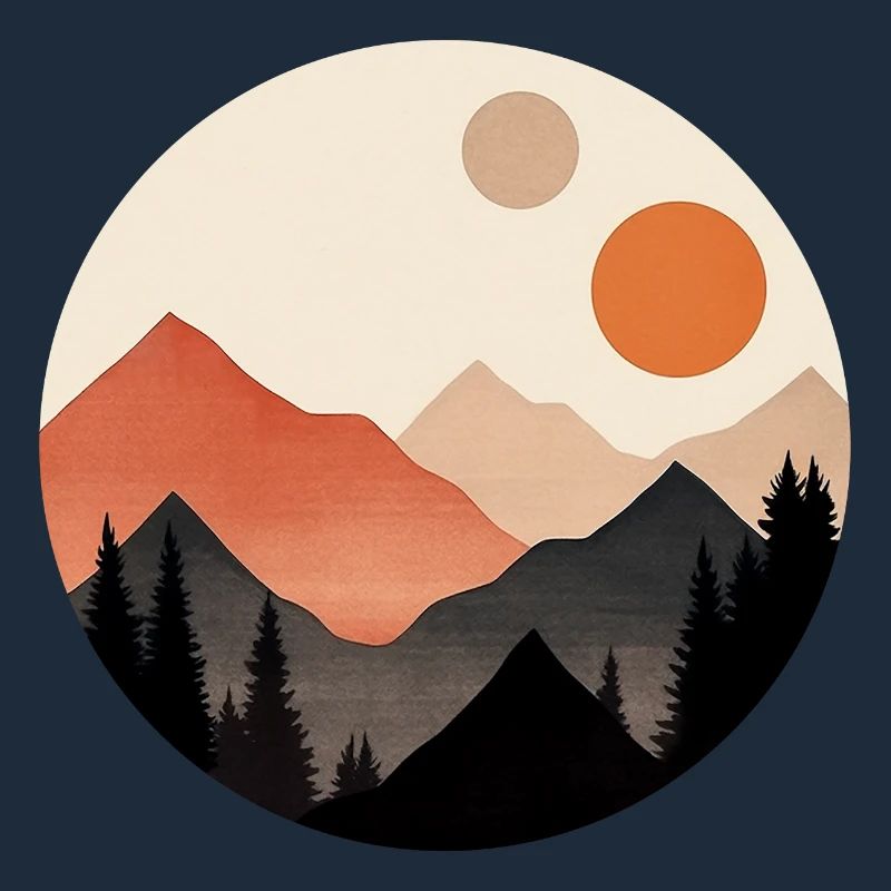 Mountains and two suns