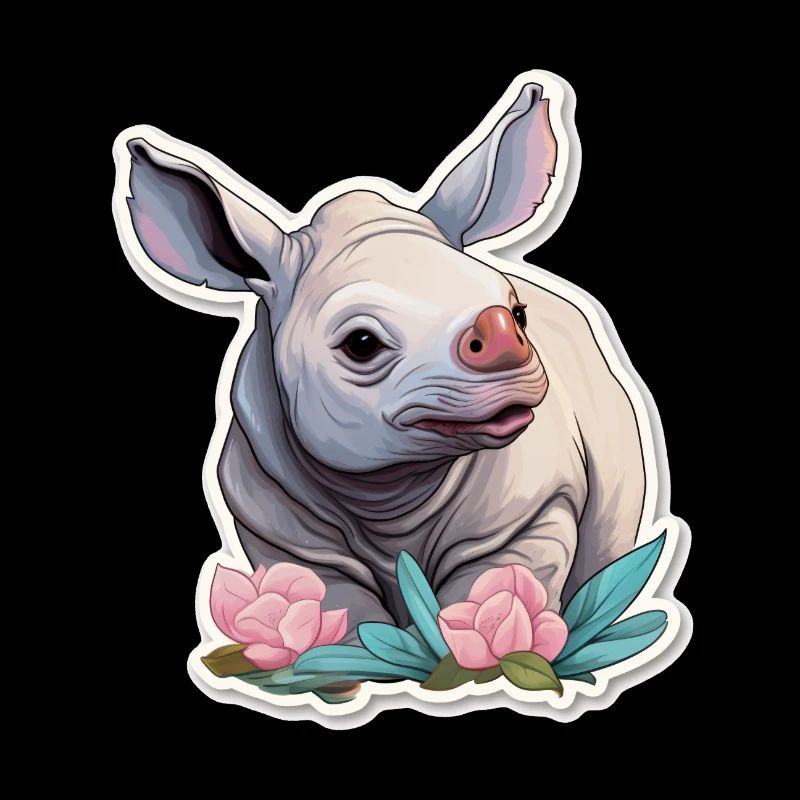 Méga rhinocéros mignon absolument mignon
