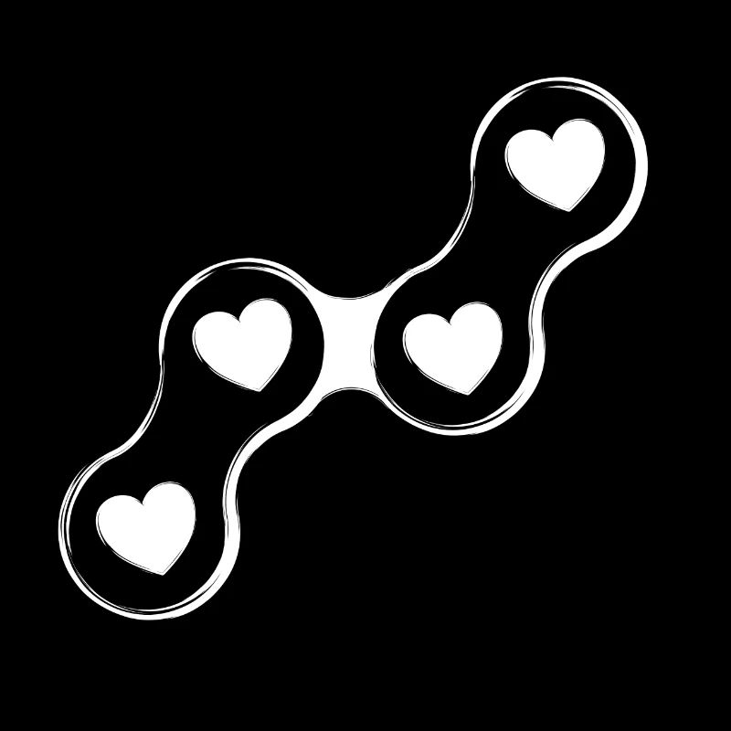 Fahrradkette Herzen Bicycle Chain Hearts