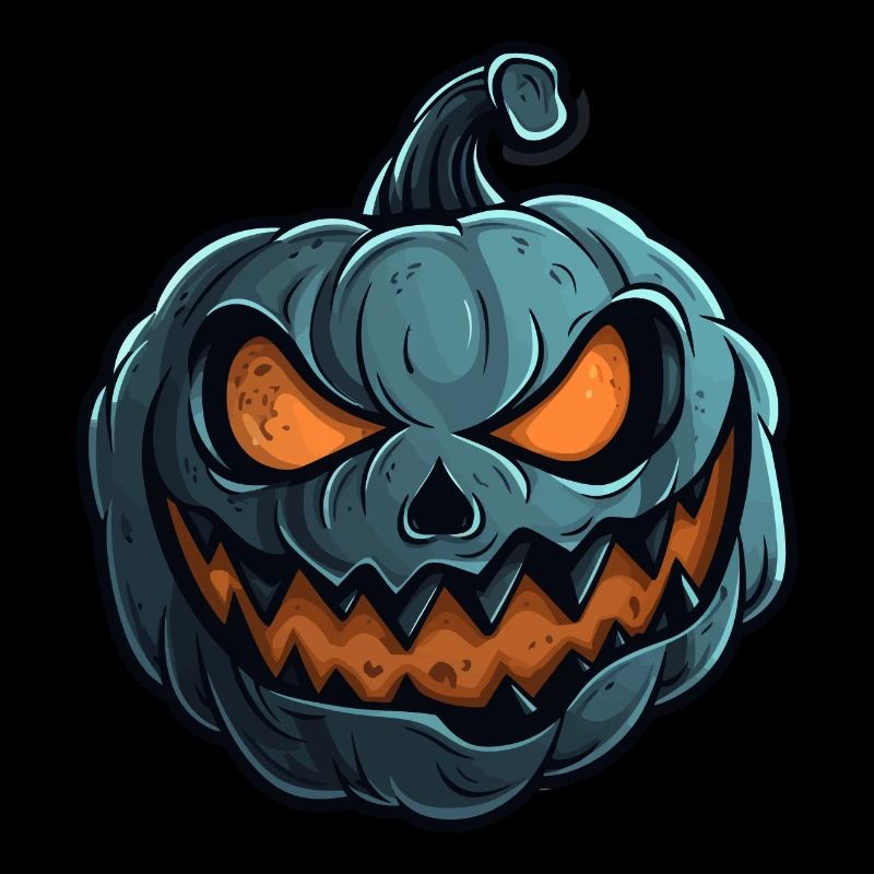 Grinning Pumpkin Face - Pumpkin Halloween