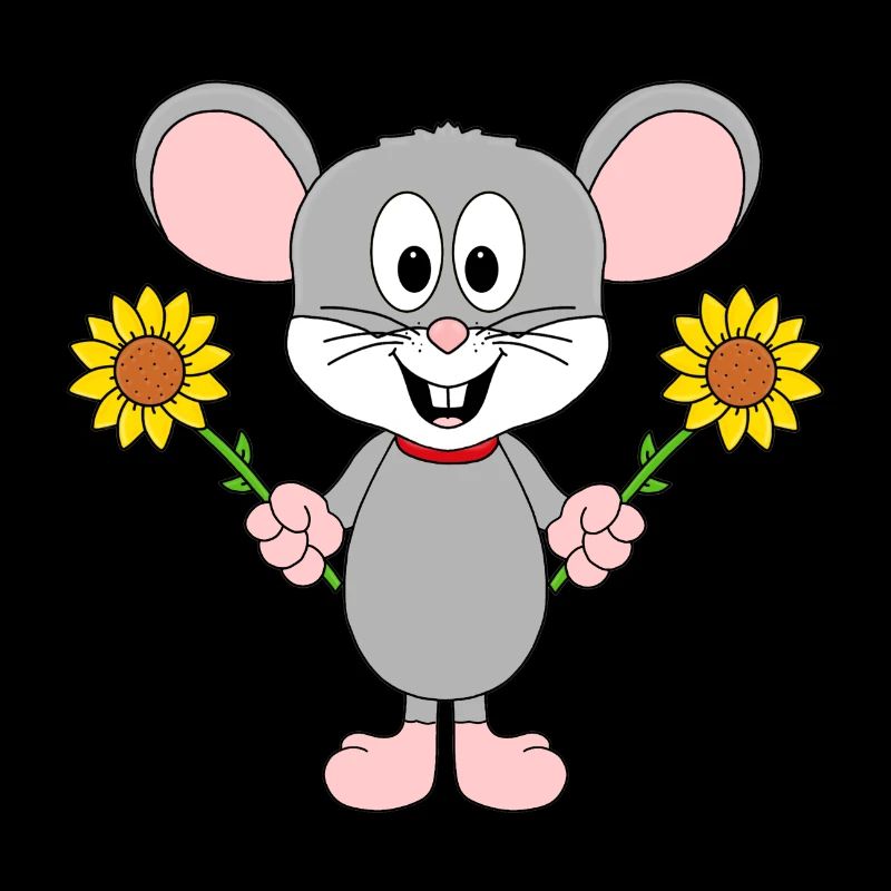 BLUMEN - MAUS - MÄUSE - TIER - TIERE - TIERISCH