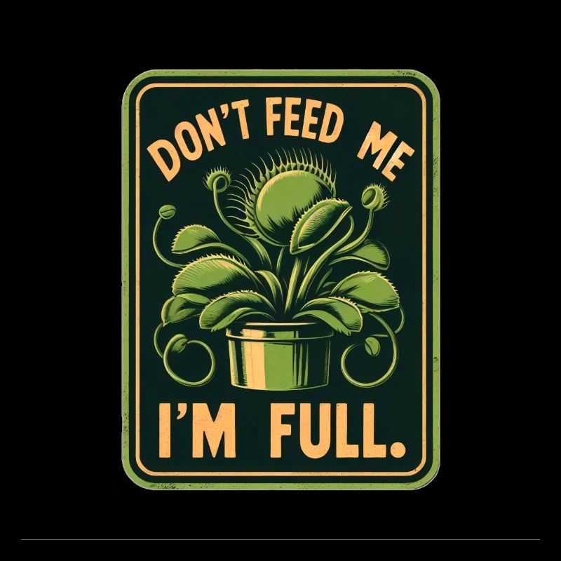 Venus Flytrap Retro Vintage Design Carnivores