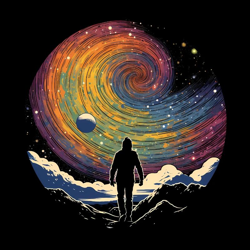Rainbow Space Walk - Surreale Welten