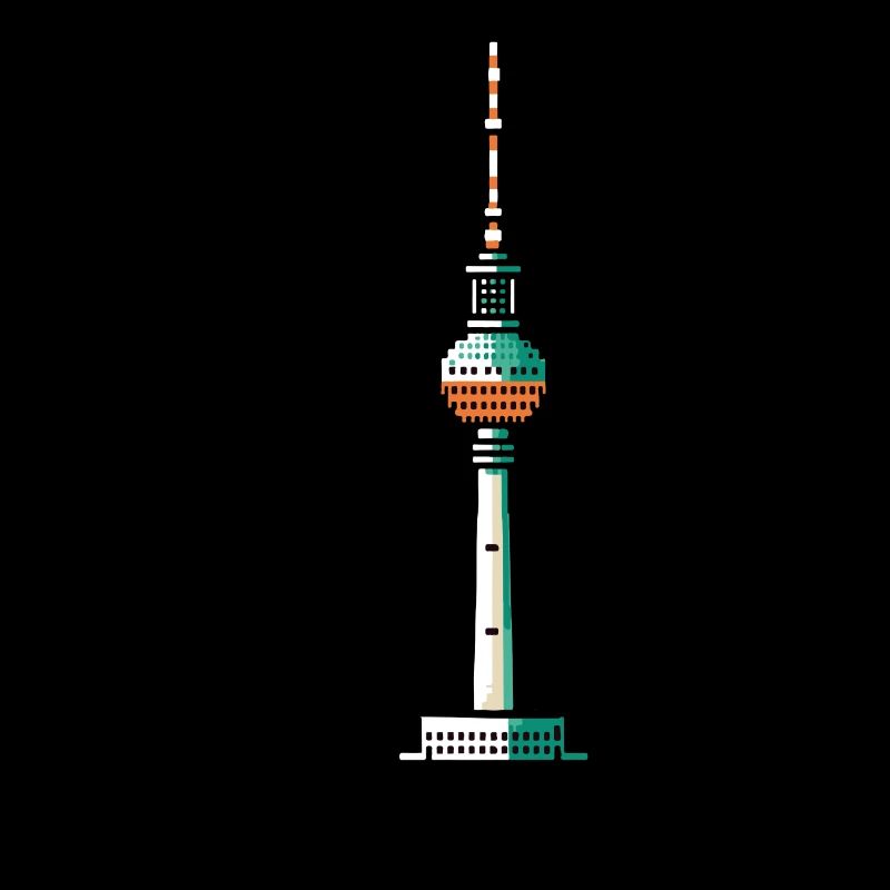Berlinois 8 bits : tour de télévision Pixel