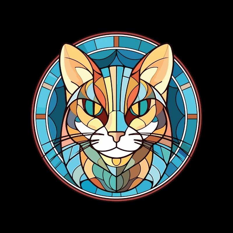 Égée Cat Breed Illustration à l’aquarelle colorée