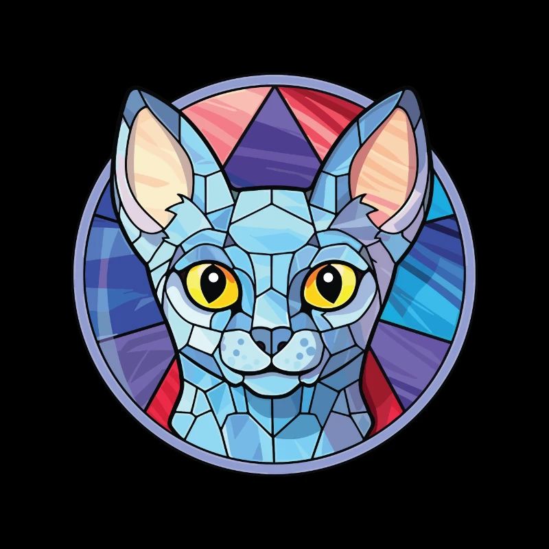 Korat Cat Cat Breed Illustration aquarelle colorée