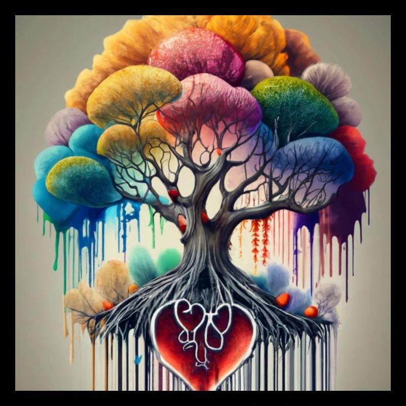 arbre coloré