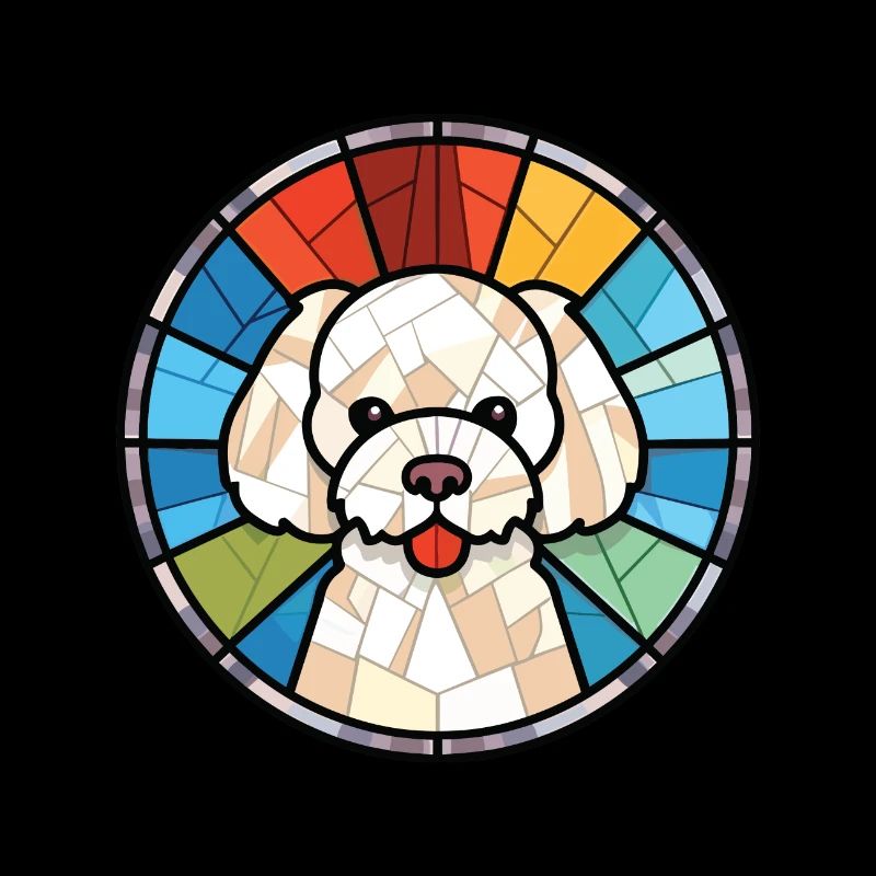Bichon Frise Hunderasse Aquarell Illustration