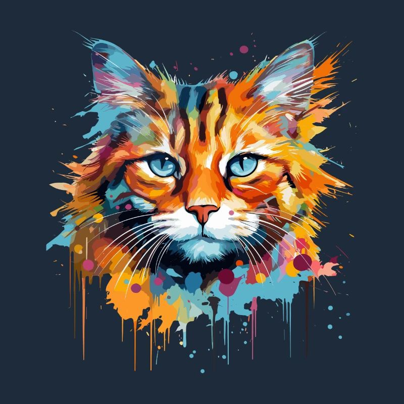 ginger cat, long-haired cat