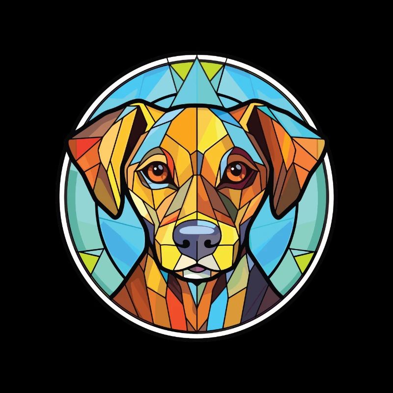 Finnischer Spitz Hunderasse Aquarell Illustration