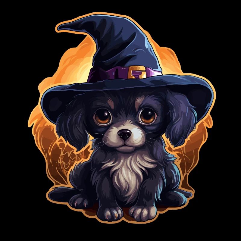 Chien mignon d’Halloween