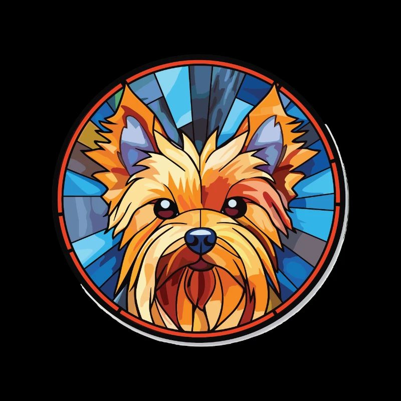Silky Terrier chien race aquarelle Illustration