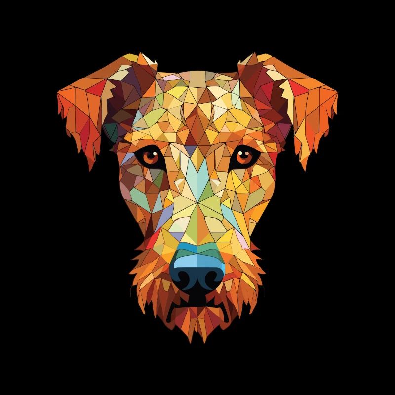 Irish Terrier Hunderasse Aquarell Illustration