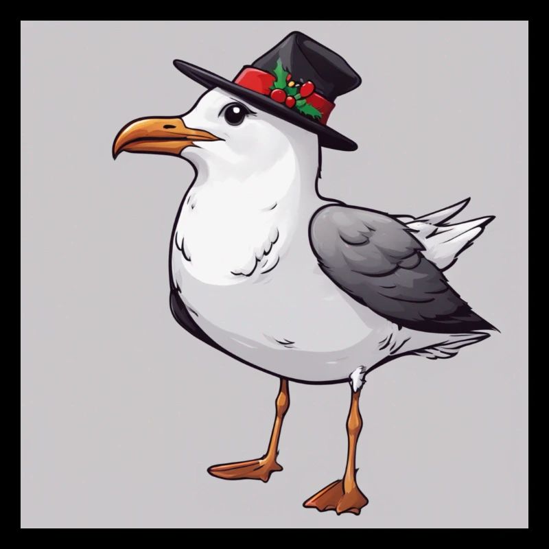 Möwe an Weihnachten