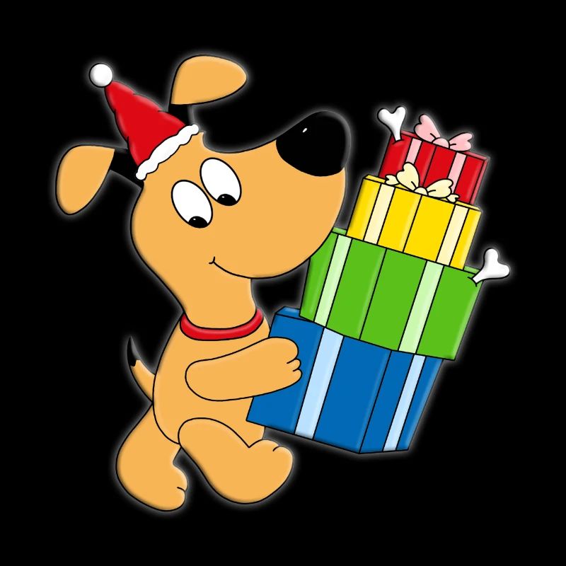 GESCHENKE - WEIHNACHTEN - HUND - HUNDE - TIER