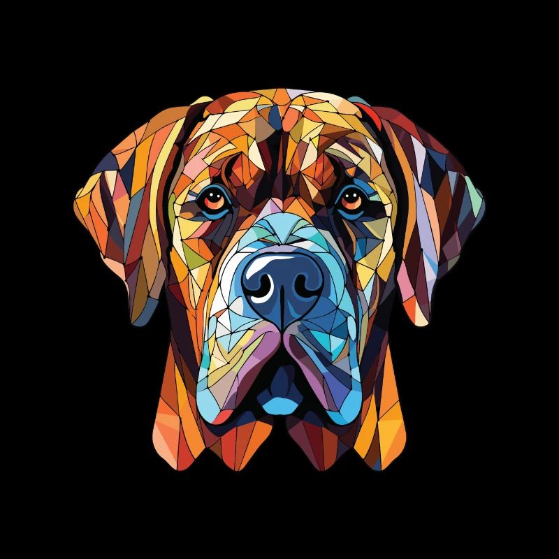 Mallorca Mastiff Hunderasse Aquarell Illustration