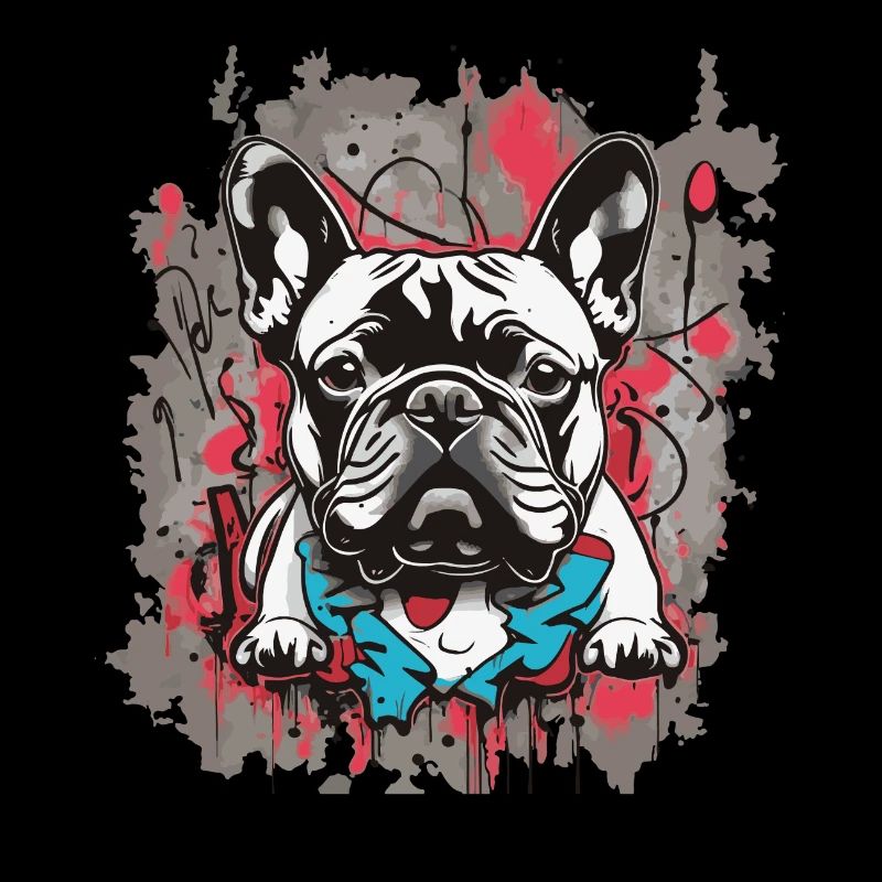 Bouledogue français Graffiti Look