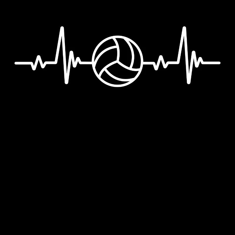 Volleyball Herzschlag Volleyball Geschenkidee