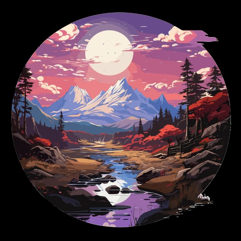 Landschaft - Illustration