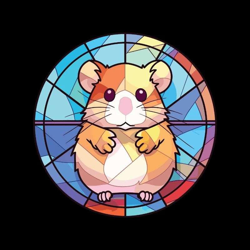 Illustration animale aquarelle colorée de hamster