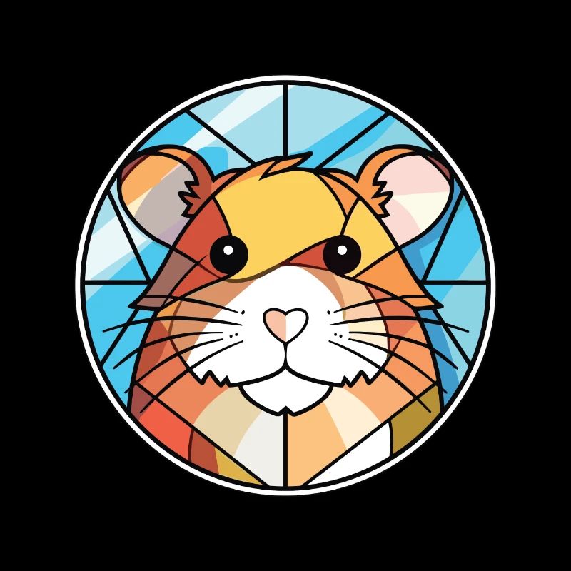 Hamster Buntes Aquarell Tier Illustration